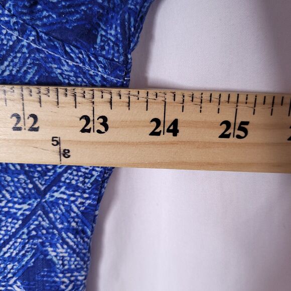 Tommy Bahama Men's Blue Patterned Casual Shirt - Picture 7 of 13